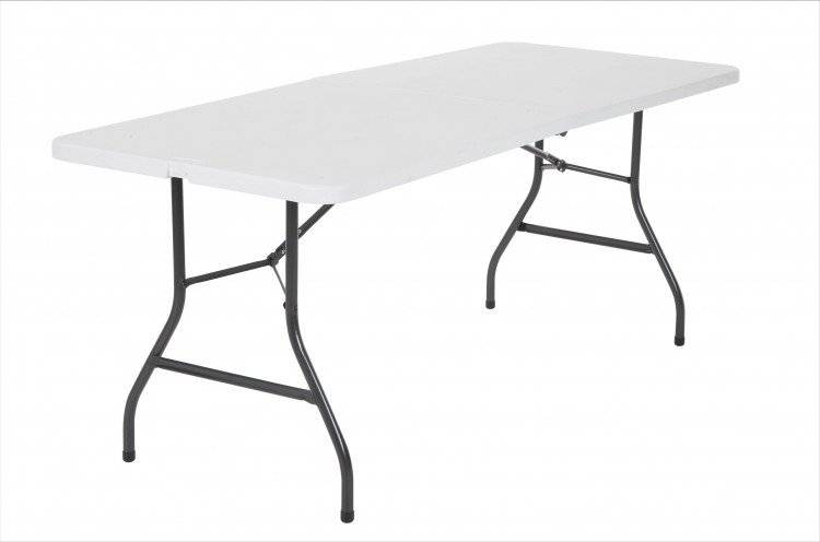 6ft White Foldable Table