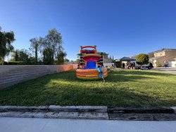 20ft202 1687238154 20ft Tropical Paradise Slide with attached Slip & Slide