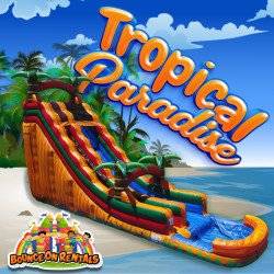 20ft Tropical Paradise Slide WET