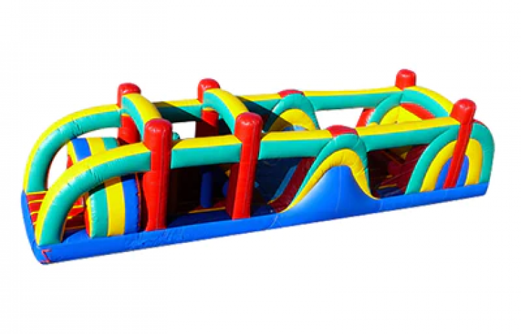 38Ft Multi Color Obstacle Course