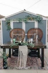 Rustic Boho Farmhouse Sweetheart Table