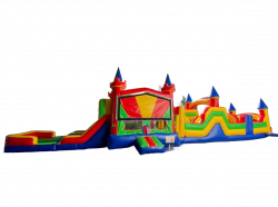 77FT Multi Color Obstacle Course