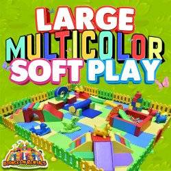 Large Multi-Color Soft Play Setup