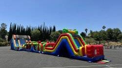 110 ft Multi Color Obstacle Course