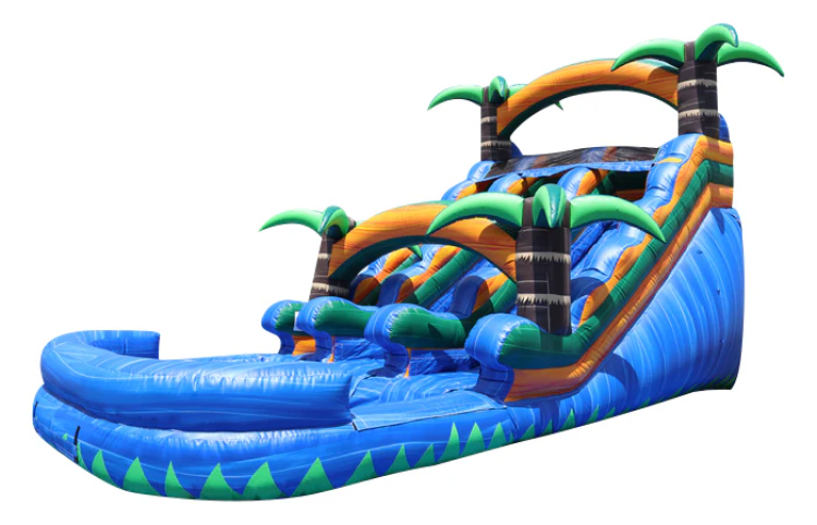 15ft Dual Lane Zuma Waterslide WET