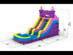 12FT20PRINCESS20SLIDE 1752195446 12FT Princess Mini Waterslide