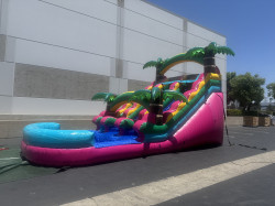 77395646592 837B9F24 7FF5 4D13 AE4D E5E48ABF991C 1752265932 15ft Dual Lane Malibu Waterslide Wet