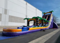 IMG 0025 1754081470 22ft Dual Lane Purple Crush Slide with Slip and Slide