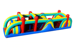 38Ft Multi Color Obstacle Course