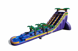 22ft Dual Lane Purple Crush Slide with Slip and Slide