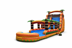 20ft Tropical Paradise Slide with attached Slip & Slide