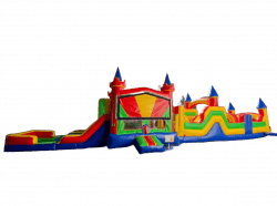 77FT Multi Color Obstacle Course