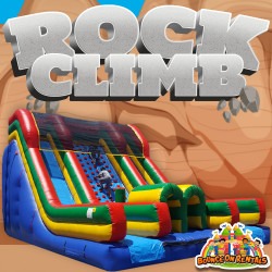 RockClimb 1692984849 20ft Tall Rock Climb Dual Slide