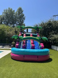 IMG 1797 1780643510 15ft Dual Lane Malibu Waterslide Wet