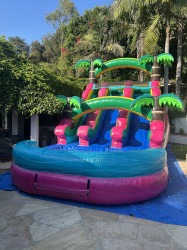 IMG 3073 1780643433 15ft Dual Lane Malibu Waterslide Wet