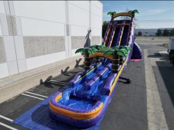 IMG 8779 1744767558 22ft Dual Lane Purple Crush Slide with Slip and Slide